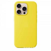 Magnetic Liquid Silicone Case IPhone 16 Pro Max Official Style Full Protection iPhone 16 yellow