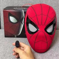 Žmogaus-voro kaukė su judančiomis akimis, elektrinė mirksinti veido kaukė, šalmas vaikams, suaugusiems, TikTok stiliaus Spider-man headgear black