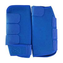 Horse Training Leg Guards with Shaped Lower Coverage, Padded Pair for Flatwork Use and Daily Stable Care Needs blue