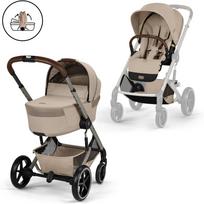 Cybex Balios S Lux 2in1 vežimėlio komplektas Almond Beige, smėlio spalvos