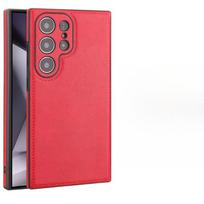 Tinka Samsung S24ultra mobiliojo telefono dėklas 24 odos rašto S23 Ultra verslo vyriškas pilnai dengiantis 24plus odinis dėklas Samsung Galaxy S23 red