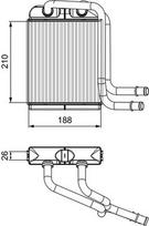 VALEO 811524 Šilumokaitis, salono šildymas