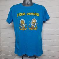Foolish Earthlings, Kang & Kodos T-shirt - Simpsons inspired Unisex T-Shirt L blue