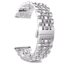 Stainless Steel band For Samsung Galaxy watch 6/5/4/Classic metal link bracelet amazfit GTS-GTR-4-3-mini-bip 3 20mm 22mm strap 22mm watch strap sidabras