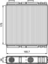 VALEO 811543 Šilumokaitis, salono šildymas