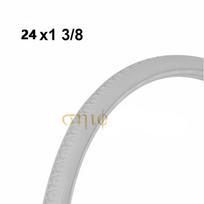 22/24 Inch Solid Tire22/ 24X1 3/8   Inflatable-Free Wheel Tire Solid Tire for Manual Wheelchair Rear Wheel 37-451 Parts 24x1 3 8 Grey