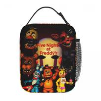 FNAF At Freddys Insulated Lunch Bags Food Bag Leakproof Thermal Cooler Lunch Boxes For Travel Option 1 black