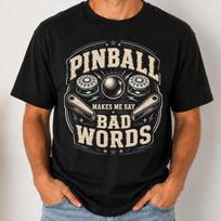 Pinball Makes Me Say Bad Words and kids tshirt, Funny Pinball Tee, Retro Arcade Gamer and kids tshirt, Pinball Lover Gift 4XL beige