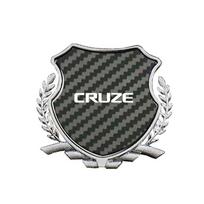 Individualus cinko lydinio automobilio sparno emblema Metalinė šoninio lango emblema Chevrolet Cruze logotipui Išorės modifikavimo dekoravimo priedai black