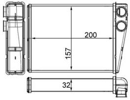 MAHLE AH 263 000S Šilumokaitis, salono šildymas