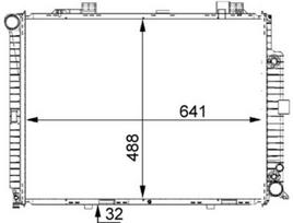 MAHLE CR 245 000S Radiatorius, variklio aušinimas