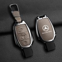 Odinis automobilio rakto dėklas Laikiklis Apsauga Mercedes Benz A B C E klasės GLS GLA GLK GLC CLS CLA AMG W204 W205 W212 W463 W176 gray