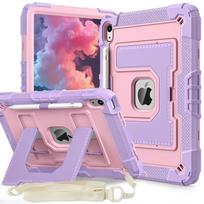 Case for IPad 10 11th A16 for IPad Air 11 10.2 Air 5 Air4 Mini 7 6 Heavy Duty Shockproof with Handle/Bracket/Shoulder Strap Case For Air 11 2024 M2