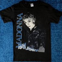 MADONNA PAPA DON'T PREACH T-SHIRT RARE BOY TOY 1986 PROMO Size Small S blue