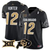 Colorado Buffaloes College Football Jersey Hunter 12 NCAA Style Team Uniform Men Black In Stock beige