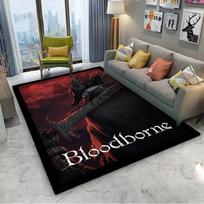 3D B-Bloodborne-S Classic Video Game Cartoon Carpet Rug Art for Room Decor Sofa Halloween Gifts Fans Area Rug Non-slip Floor Mat 40cmx60cm