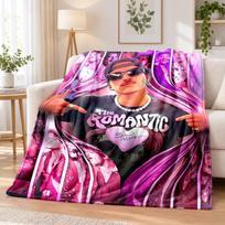 Bruno Mars Flannel Throw Blanket Soft Warm Cozy For Sofa Bed Indoor Home Bedroom Use 150cmx180cm