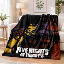 Five Nights at Freddy’s Flannel Throw Blanket Soft Warm Cozy For Sofa Bed Indoor Home Bedroom Use 150cmx180cm