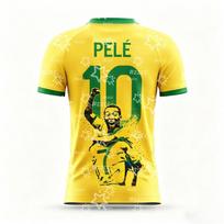 2026 Pelé Brazilijos komandos futbolo marškinėliai Rungtynių ir treniruočių apranga Vasaros sportiniai marškinėliai Vaikų drabužiai T-shirt Y2k 6XL