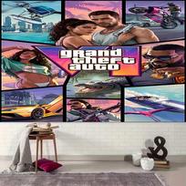 1pc Game Grand Theft Auto Tapestry, Living Room, Bedroom, Office, Party Decor, Ideal Festive Gift 100cmx150cm