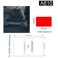 For 70mai Dash Cam A800S a810 4K Accessory Set Static Sticker Stic and Static Stickers for 70mai A810 Car DVR film holder a800s 2pcs black