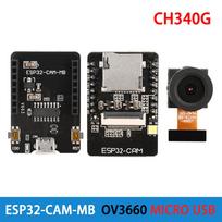 ESP32-CAM WIFI Bluetooth Development Board ESP32-S Module OV2640/OV3660 Camera Expansion Module MICRO USB ESP32 Serial CH340G
