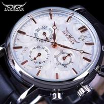 „Jaragar“ mechaninis laikrodis Vyriškas laisvalaikio madingas automatinis mechaninis laikrodis white