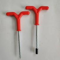 Ice Fishing Tent Ground Nail Fixer and Drill for Winter Angling Supplies gray