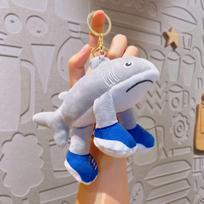 Al Tralalelo Tralala Shark Plush Keychain Tungtungtung Doll Stuffed Soft Toys Decorative Doll Tralalero Tralala Figures Bananini white