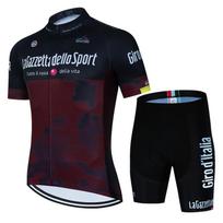 2025 Tour De Giro Cycling Jersey Sets Mens Cycling Clothing Summer Short Sleeve Quick-dry MTB Bike Suit Ropa Ciclismo Asian size-4XL black