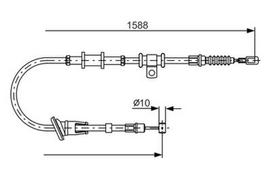 BOSCH 1 987 482 245 Trosas, stovėjimo stabdys