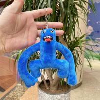 Roblox Rainbow Friends Plush Keychain Gentle Stuffed Colorful Activity Character Pendant Pouch Backpack Attachment Designed For Activity Fans 10cm blue