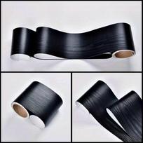 1 vnt. 5 m lipni sienų apdailos linija, grindjuostės kraštas, atsparus vandeniui pagrindas, tapetų lipdukas svetainei, namų dekoravimui 5mx10cm black