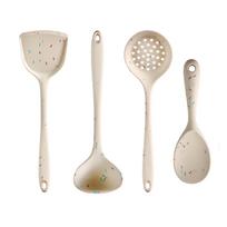 2/3/4/7 vnt. balti silikoniniai indai spalvingi taškeliai. (as the picture,7pcs) white