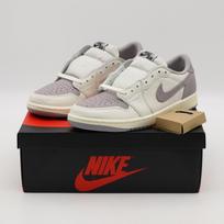CZ0790-101 Nike Air Jordan 1 Retro Low OG Atmosphere Grey Sail Black (Men's) 9 gray