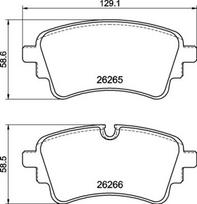 BREMBO P 85 185 Stabdžių trinkelių rinkinys, diskinis stabdys