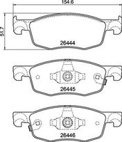 BREMBO P 83 185 Stabdžių trinkelių rinkinys, diskinis stabdys