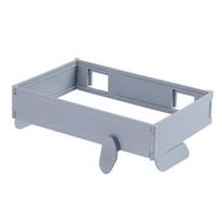 Foldable Trash Holder Hanging Trash Rack Cabinet Door Bin pilka spalva