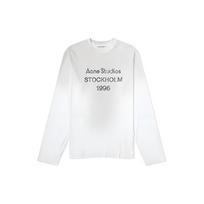 Acne Studios SS23 Logotipo T-shirt Unisex CL0197-183 XS white