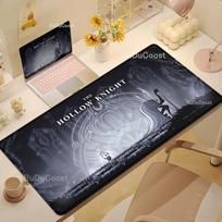 New Hollow Knight Silksong Desk Mat Rubber Large PC Mousepad Laptop Gaming Mouse Pad Accessories Keyboard Mat Computer Mousepads 30cmx60cm(11.8x23.6inch) gray