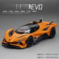 1:32 Apollo EVO Car Model Toy Metal Diecast Pull Back Super Cars Doors Opened Vehicle Models Best Gift oranžinė