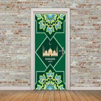 Buddha Selfadhesive Pvc Door Sticker Yoga Room Meditation Mural Wallpaper Waterproof Living Room Bedroom Stickers Home Decor Matches the image,77x200cm