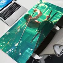 Large Mouse Pad Office One Piece Roronoa Zoro Desk Mats Pc Gaming Accessories Xxl Mouse Pad Laptop Keyboard Mat 800x400x2mm