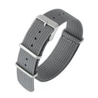 Onepiece Canvas Nylon Nato Watch Strap Fine Woven Solid Color 182022mm 22mm