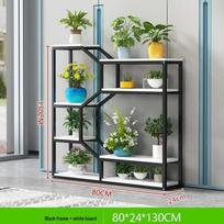 Sustiprintas lauko pastatomas gėlių vazono stovas svetainei, balkonui ir biurui 80CM Width gray