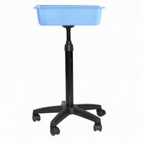 Table Tennis Ball Basket Height-Adjustable Cart with mėlyna