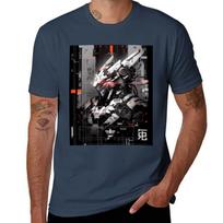 Armored Core VI Mecha - Glitch T-Shirt t shirts for man cotton funny man t shirts high quality luxury brand T-Shirt L black