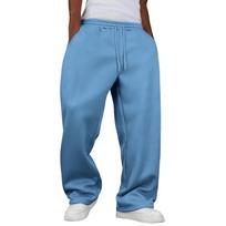 Vyriškos plačios laisvos kelnės su kišenėmis Light blue,XL gray