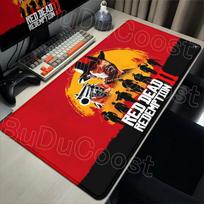 Xxl 900x400 Anime Mouse Pads Computer Accessories Red Dead Redemption 2 Game Keyboard Rubber Mousepad Pc Gamer Non-slip Desk Mat 30x60cm