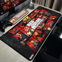 Xxl 900x400 Anime Mouse Pads Computer Accessories Red Dead Redemption 2 Game Keyboard Rubber Mousepad Pc Gamer Non-slip Desk Mat 30x60cm